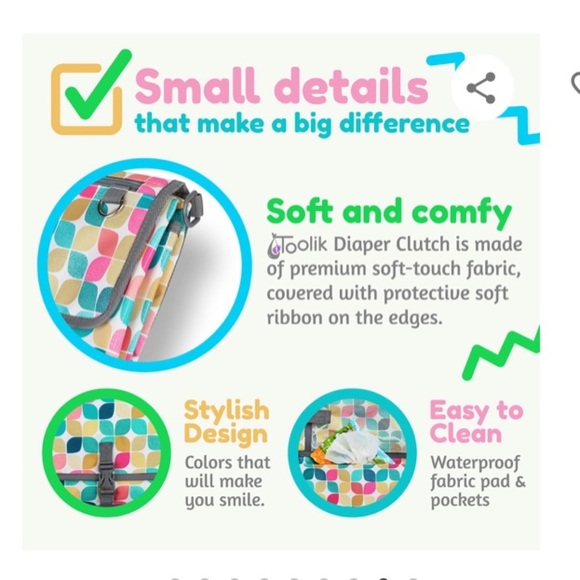 Toolik portable baby diaper changing station case - Picture 7 of 15